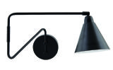 Area Black & White Industrial Swivel Wall Light